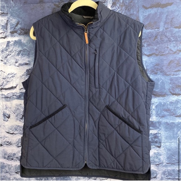 J Crew Sussex Quilted Outdoor Vest with Corduroy Accent Details - Large - Picture 6 of 7